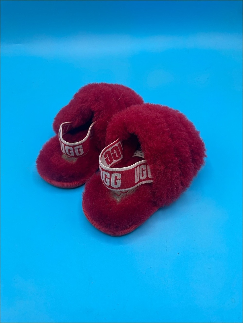 UGG Fluff Yeah Slide Ribbon Red - Picture 2 of 4